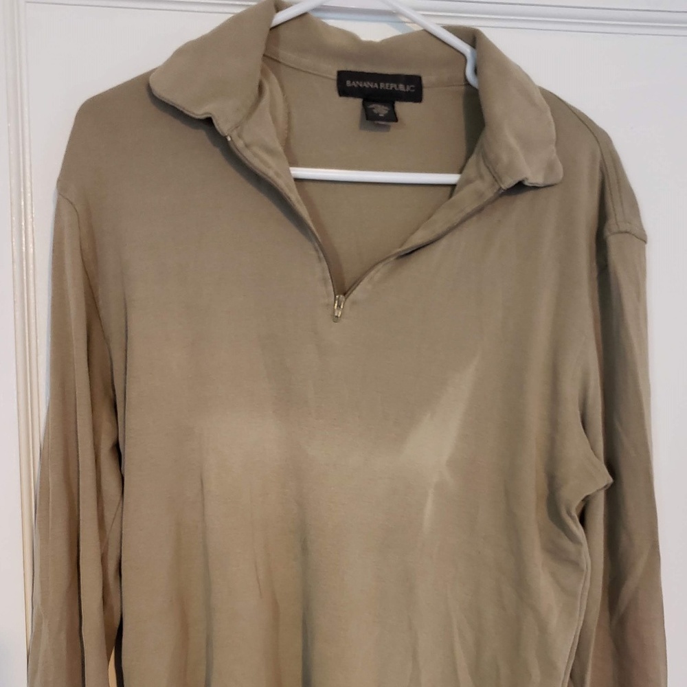 Banana republic long sleeve polo shirt